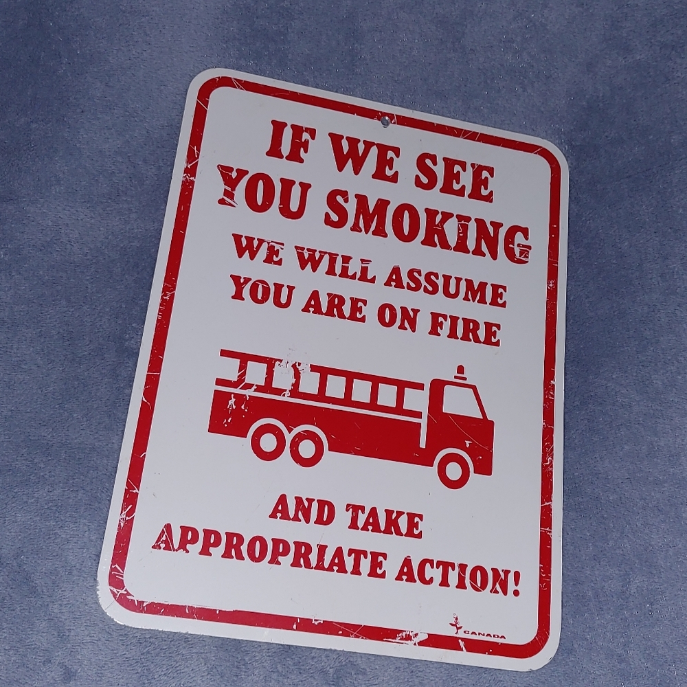 ❤️3/$15❤️Red and White Fire Safety Sign